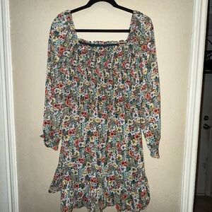 LC Lauren Conrad Floral Long Sleeve Dress